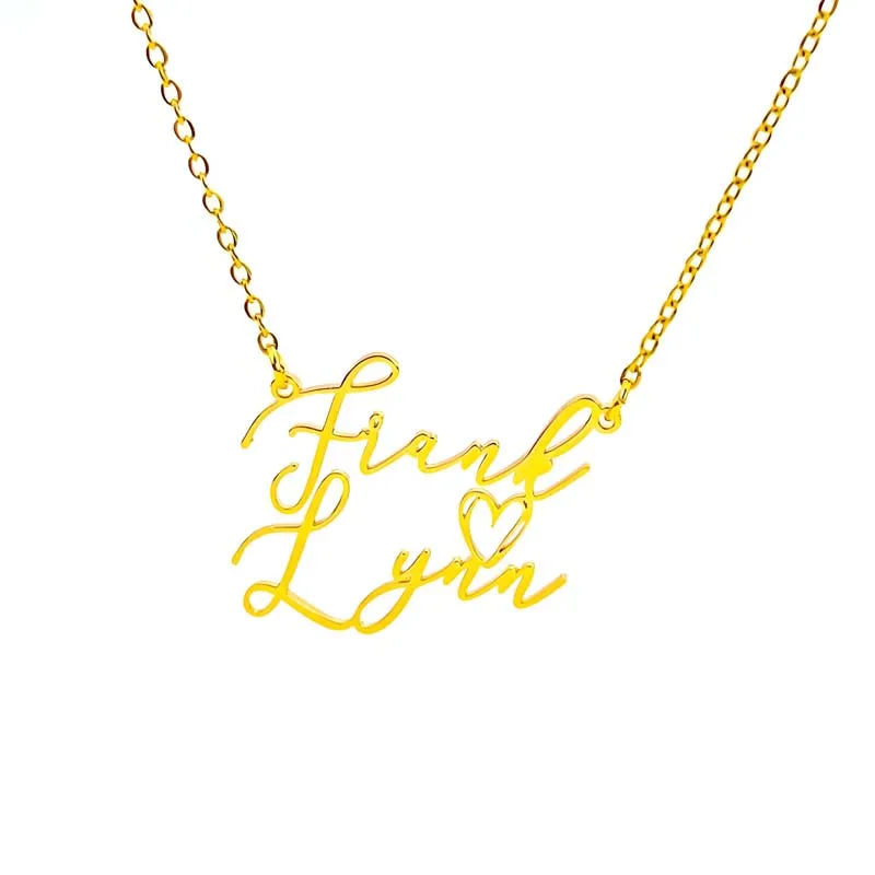 Linked name necklace manufacturing for fashion brands