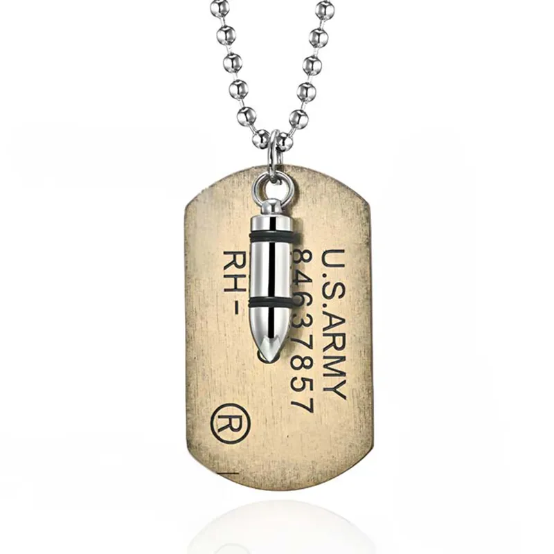 316L Stainless Steel Bullet Dog Tag Direct Factory