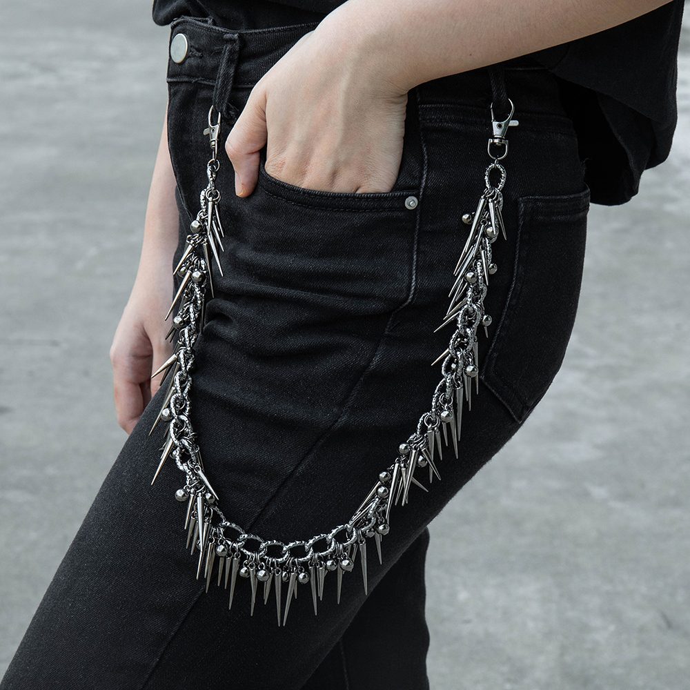 heavy spike jean chain1
