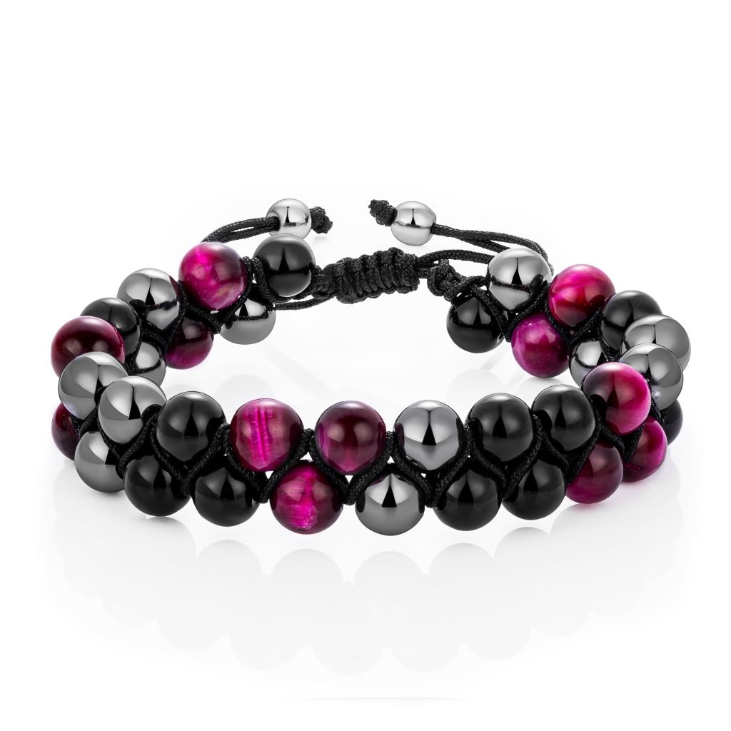 Stainless steel Double Layer Evil Eye Beaded Bracelet-Jewelry Design Factory for High-Street Brands
