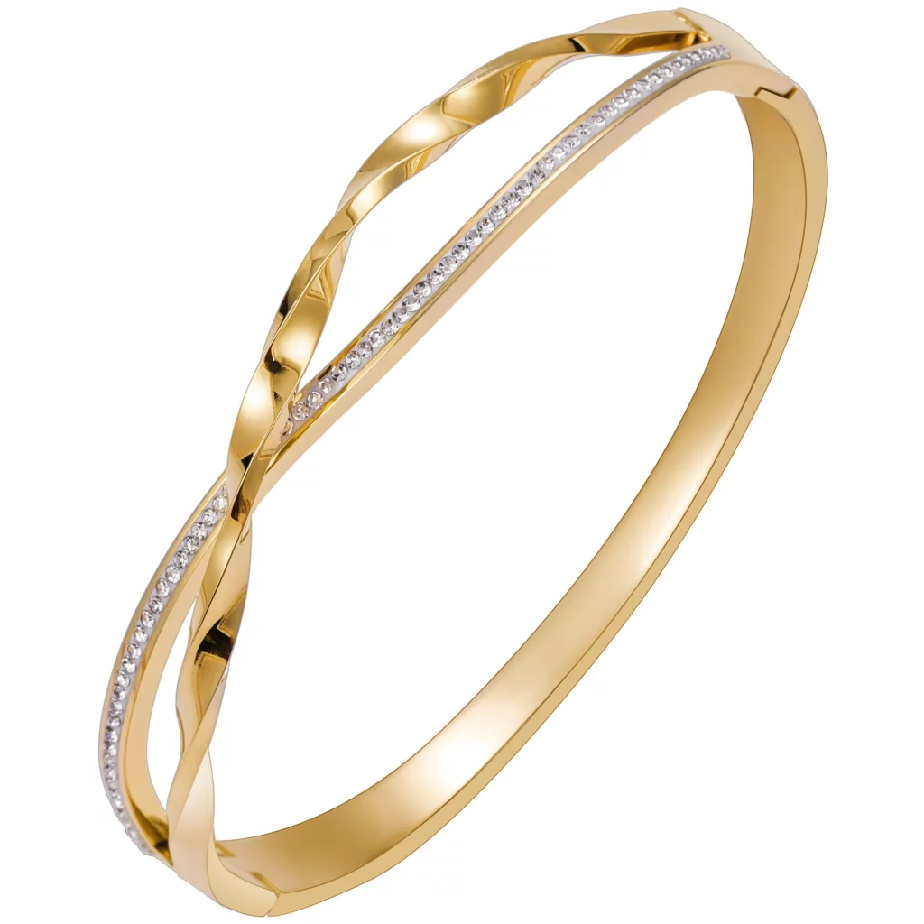 private label Women‘s twisted bangle bracelet factory