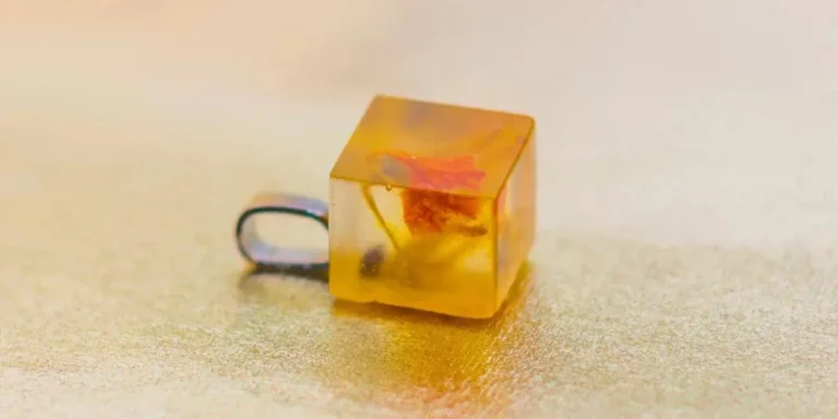 Epoxy resin piece turned yellow