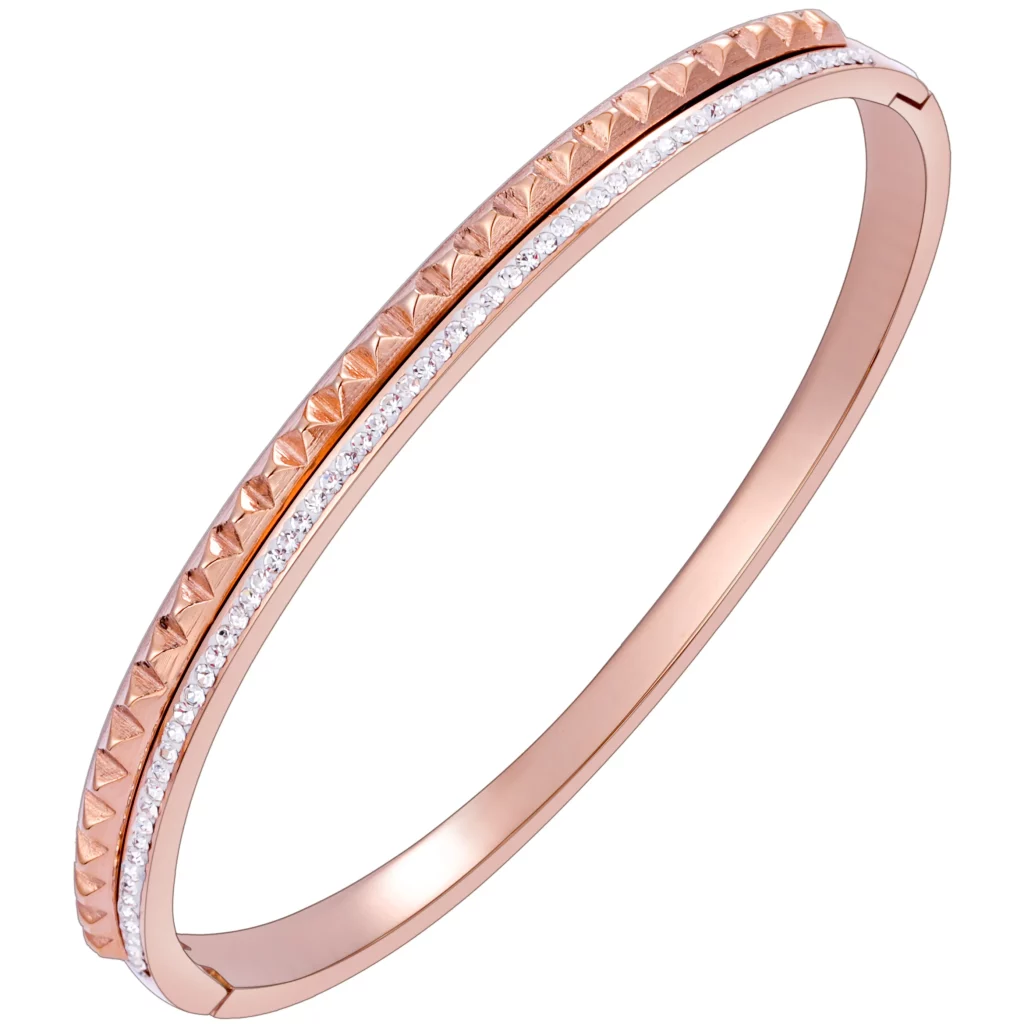OEM Partner Rose Gold PVD Bangle Bracelet Custom Jewelry Manufacturers