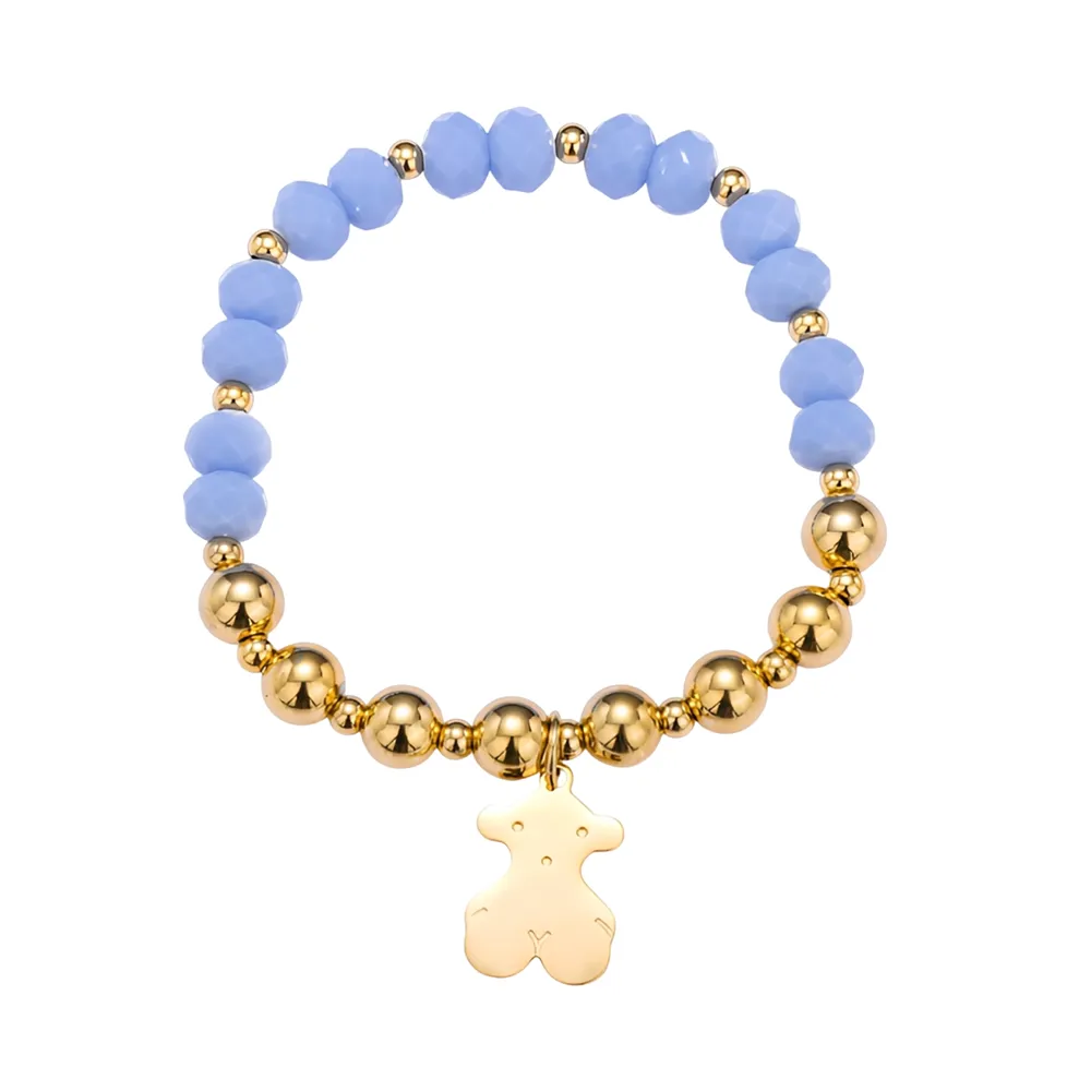 316L stainless steel bear charm friendship bracelet custom direct factory for major retailers