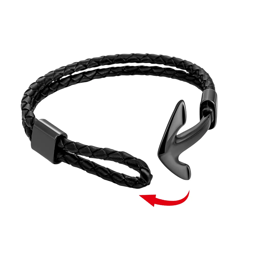 Customizable Minimalist Arrow Clasps for Leather Bracelets