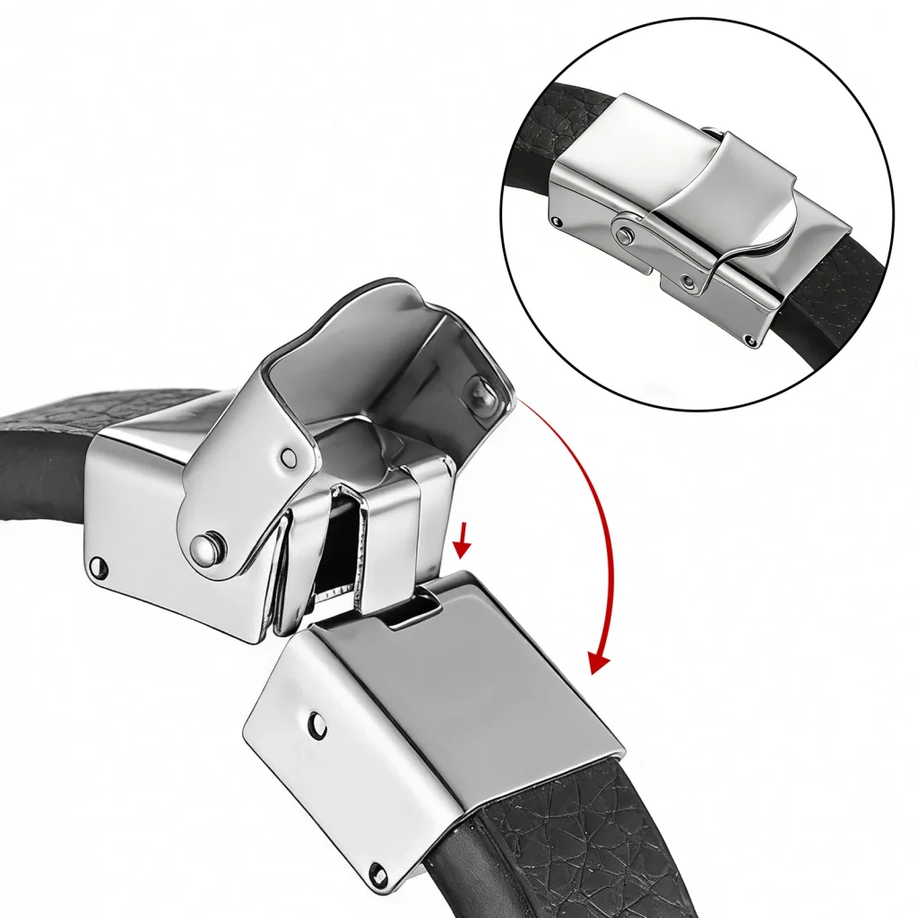 Stainless Steel Eagle Head Leather Bracelet Fashion Jewelry Supplier