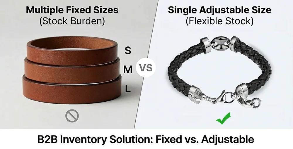 B2B Jewelry Factory Adopts Adjustable Leather Bracelets to Alleviate Inventory Pressure