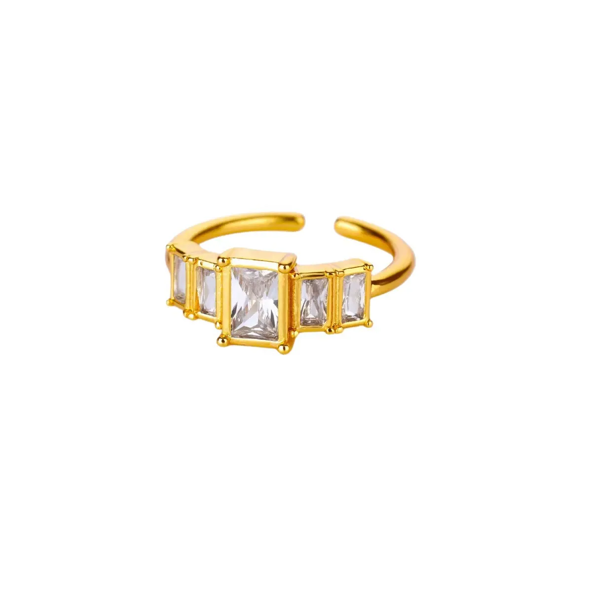 Custom Jewelry Manufacturing 316L Stainless Steel Birthstone Ring | ODM OEM Service