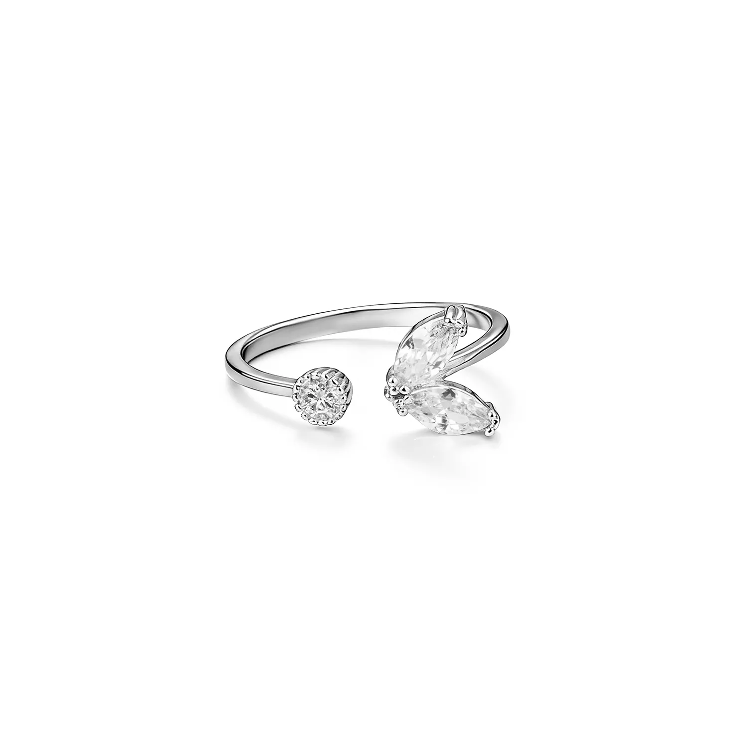 Fashion Jewelry OEM 316L Stainless Steel Butterfly Ring | Custom Plating