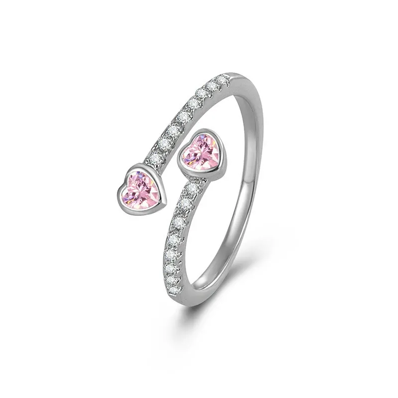 Jewelry Source Factory 316L Stainless Steel Heart Ring | Private Label & Custom Logo