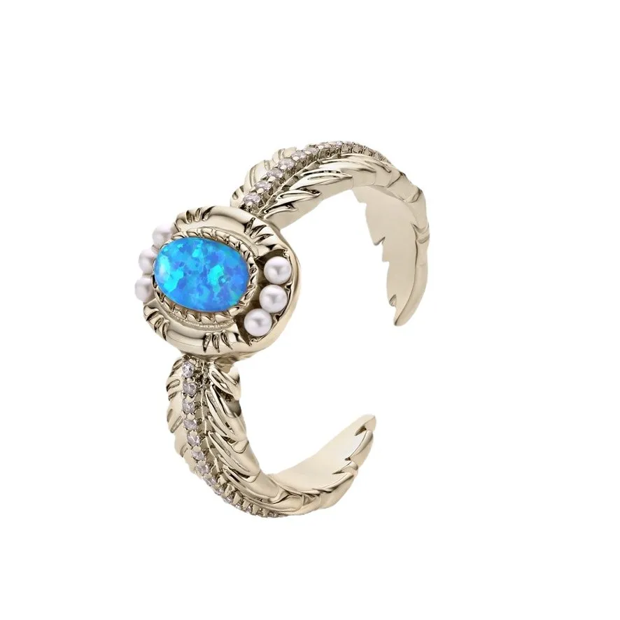 Opal Ring 316L Stainless Steel ODM service direct jewelry factory for fashion brands