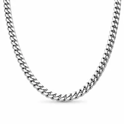 Custom polished stainless steel Cuban link chain. B2B ready for OEM/ODM orders, ideal for chains or standalone jewelry.